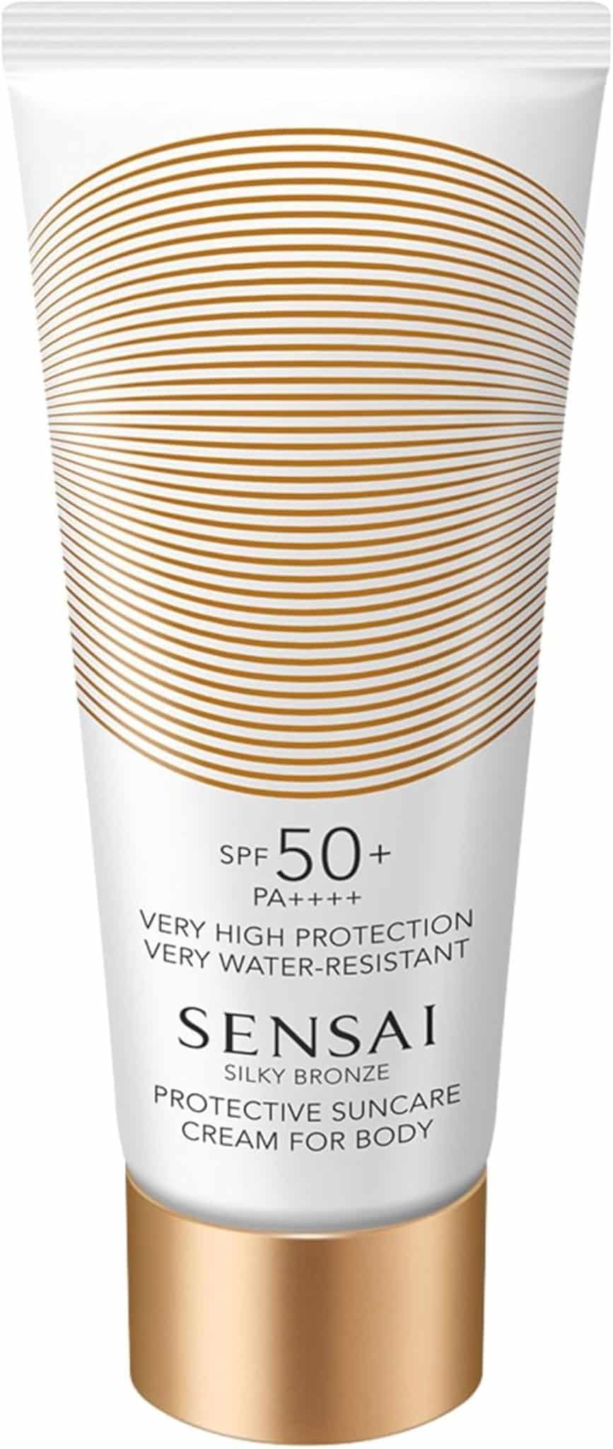 Avis : crème solaire corps SPF 50+ SENSAI Silky Bronze