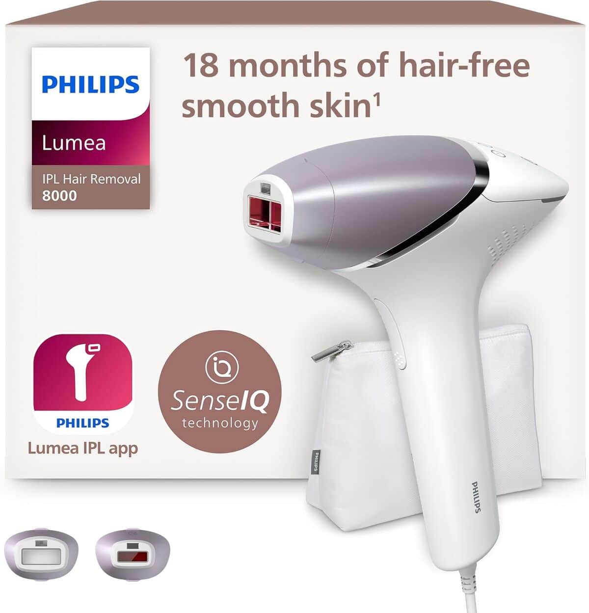 Test : philips Lumea Série 8000 - épilateur à lumière pulsée SenseIQ