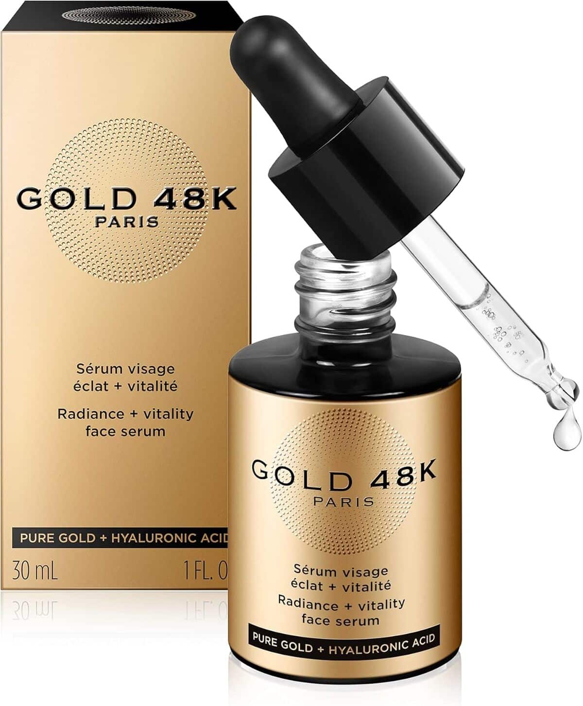 Avis sur le sérum visage Gold 48K : éclat et vitalité