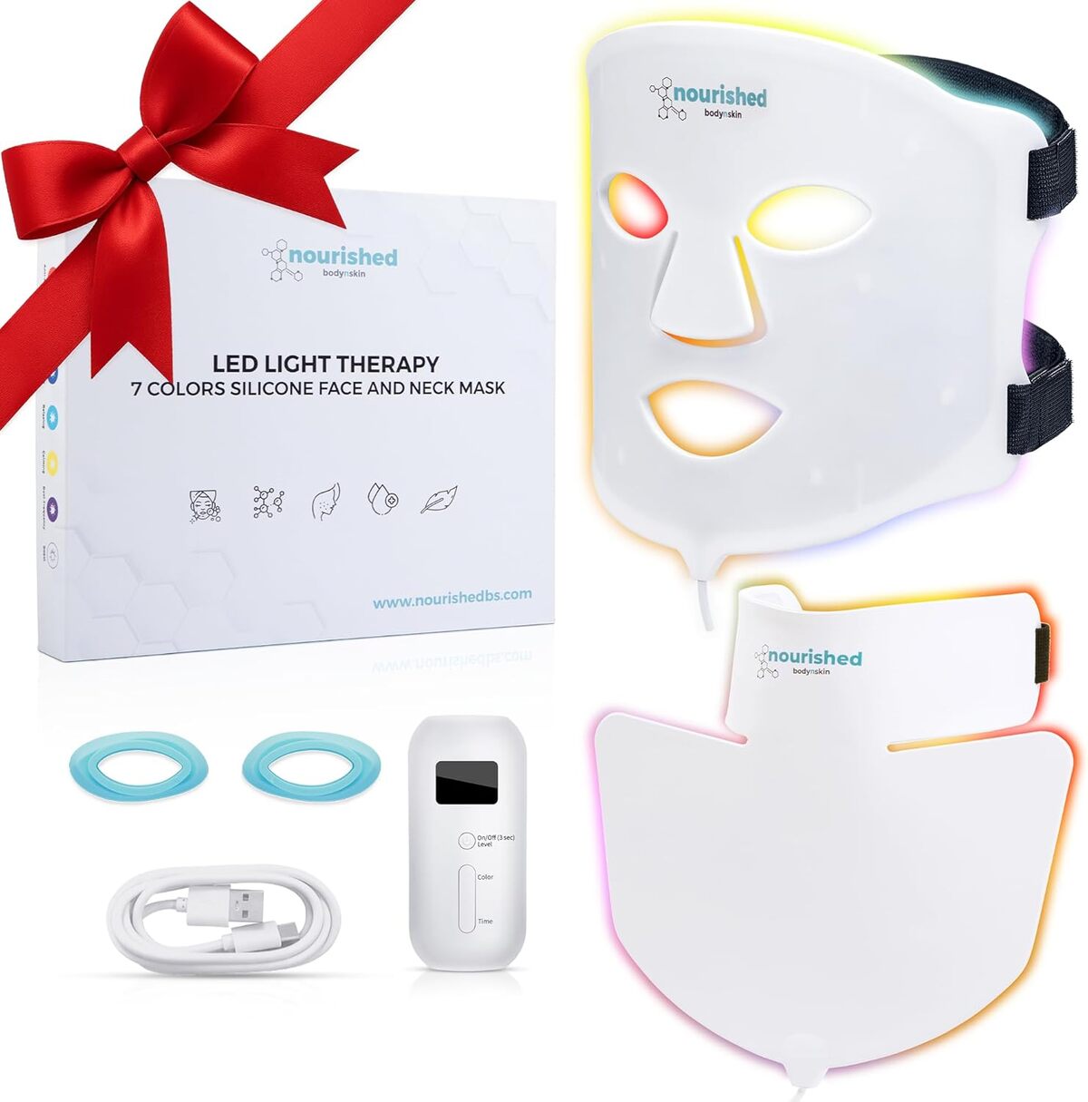 Test du masque LED de luminothérapie Nourished Bodynskin : rajeunissement et anti-âge