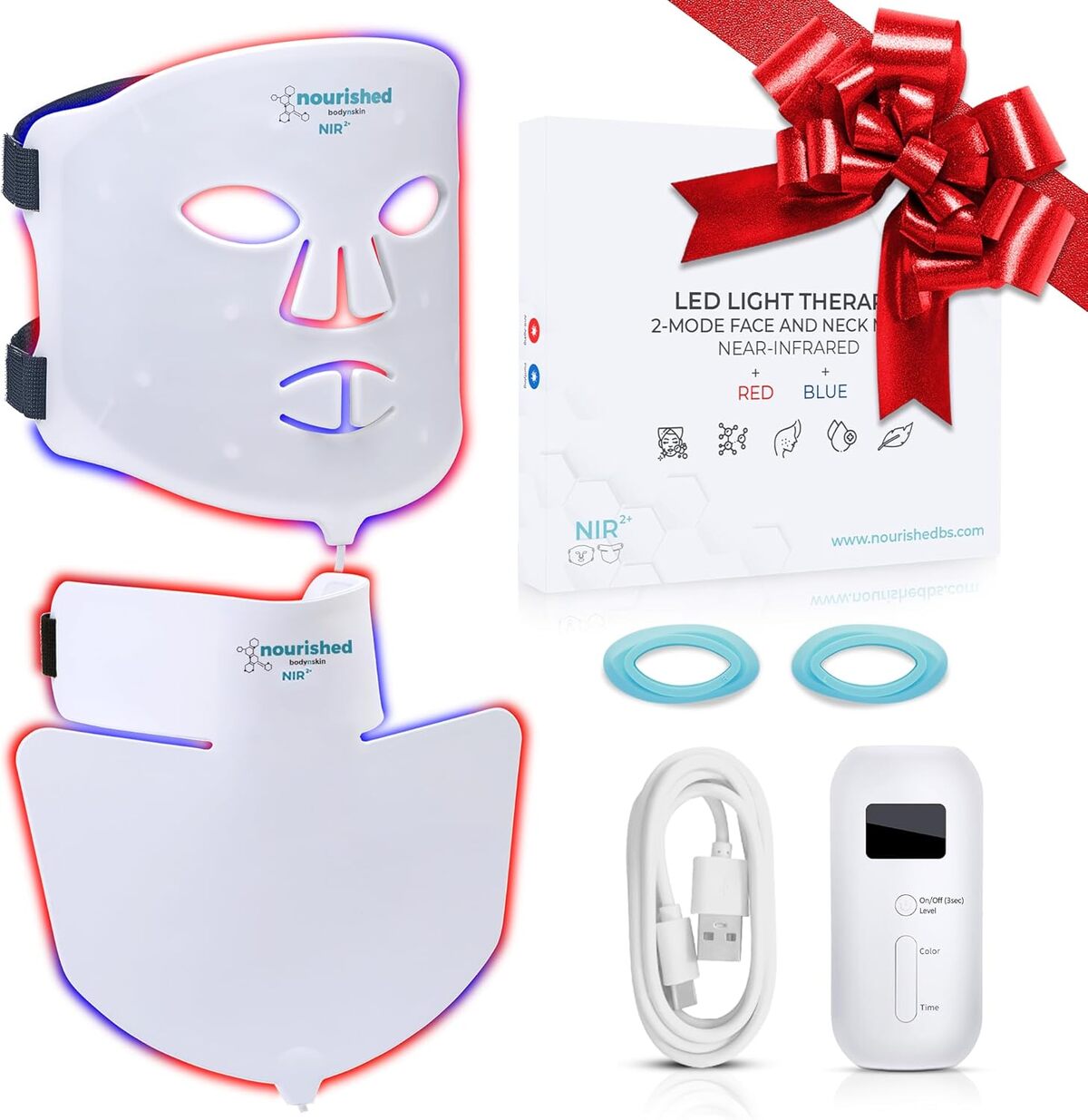Test du nourished bodynskin : masque LED visage et cou anti-âge