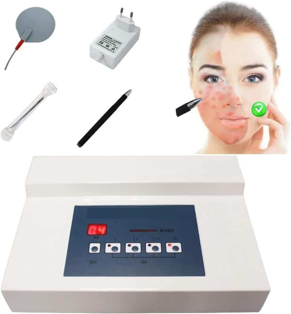 Test de l'outil de thérapie RF pour veines d'araignée et élimination du sang rouge