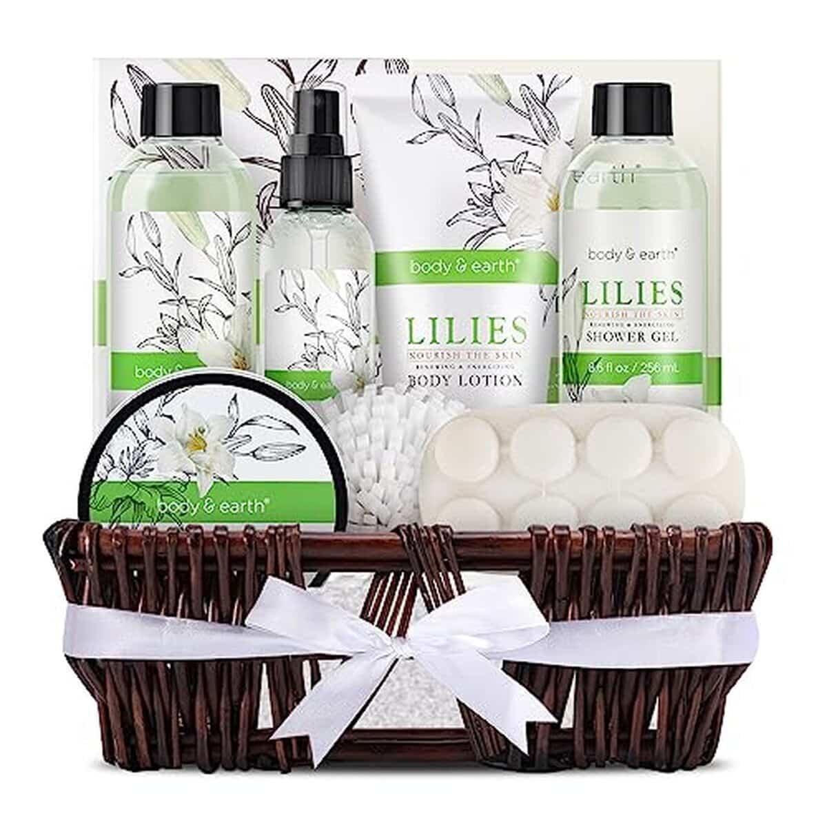 Avis : coffret bain Body & Earth parfum lys, 10 pièces