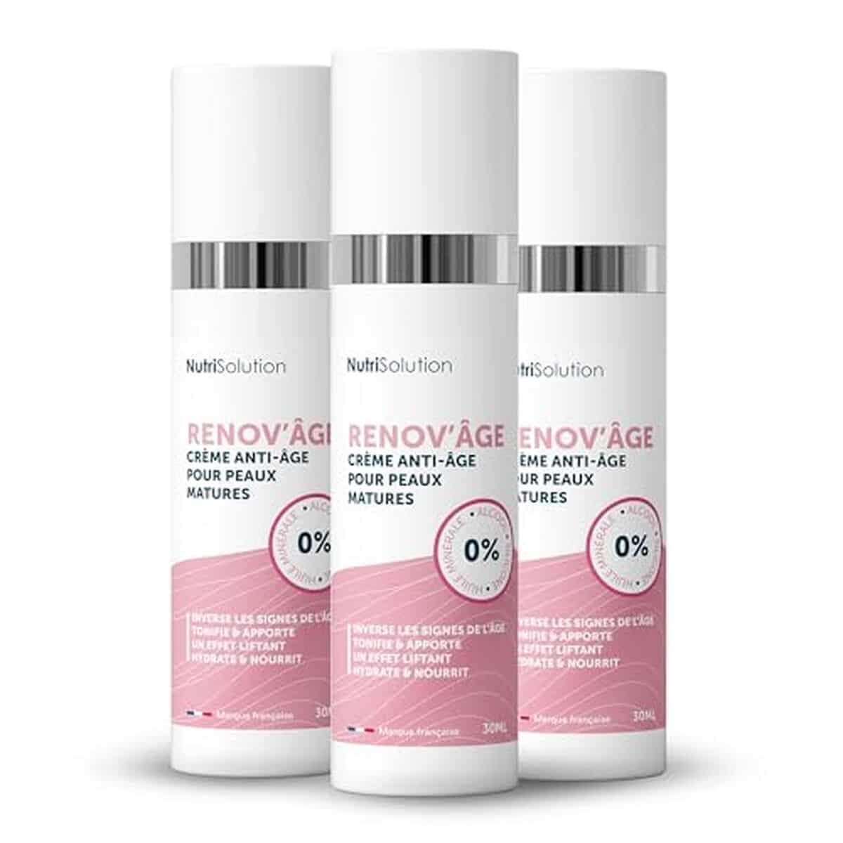Avis sur la crème visage antirides Renov'Âge de NutriSolution