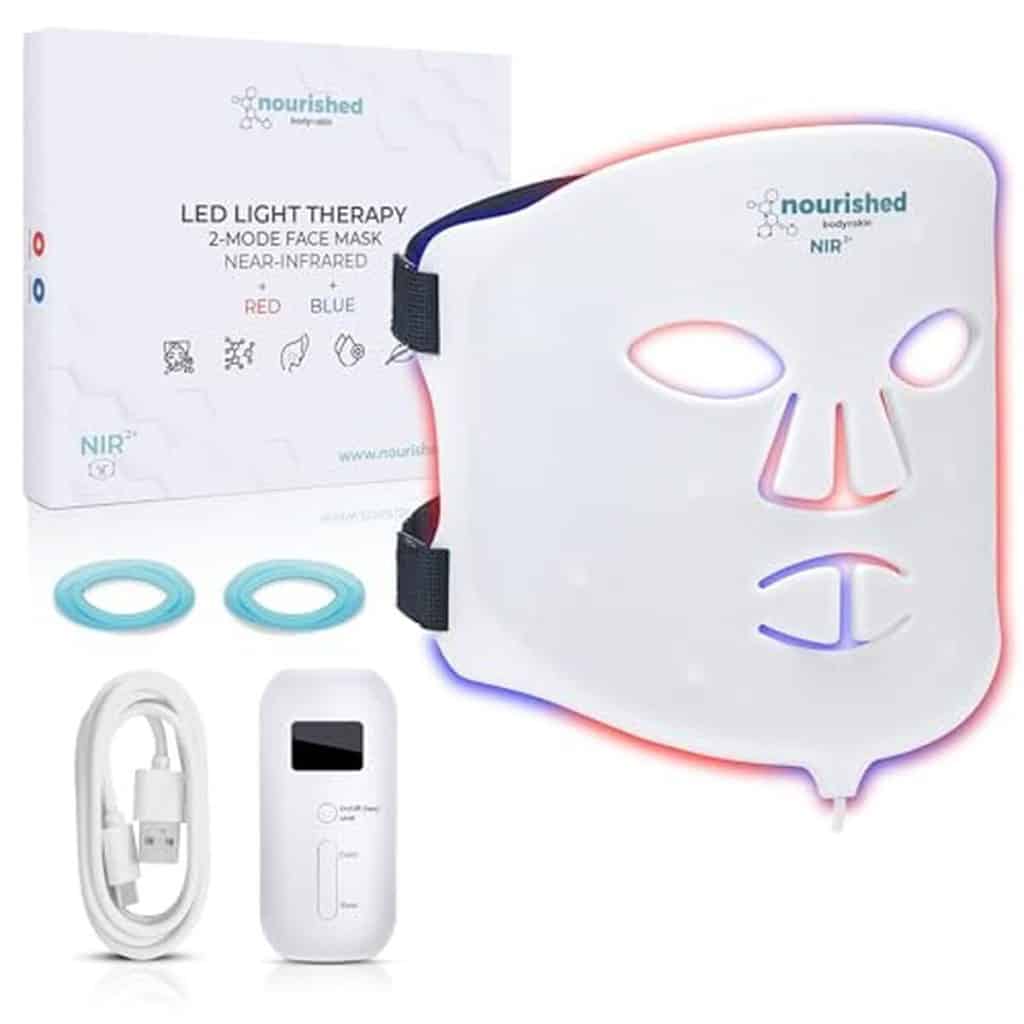 Test du masque facial LED portable Nourished Bodynskin : anti-âge et luminothérapie innovante