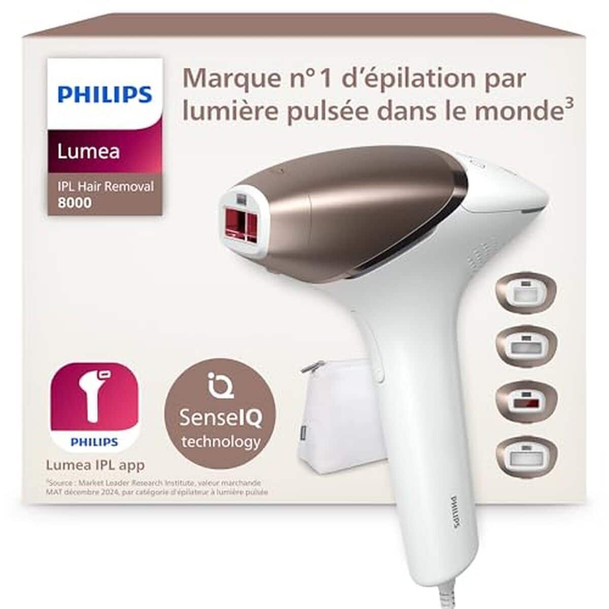 Test : philips Lumea série 8000, épilation à lumière pulsée, modèle BRI948/00